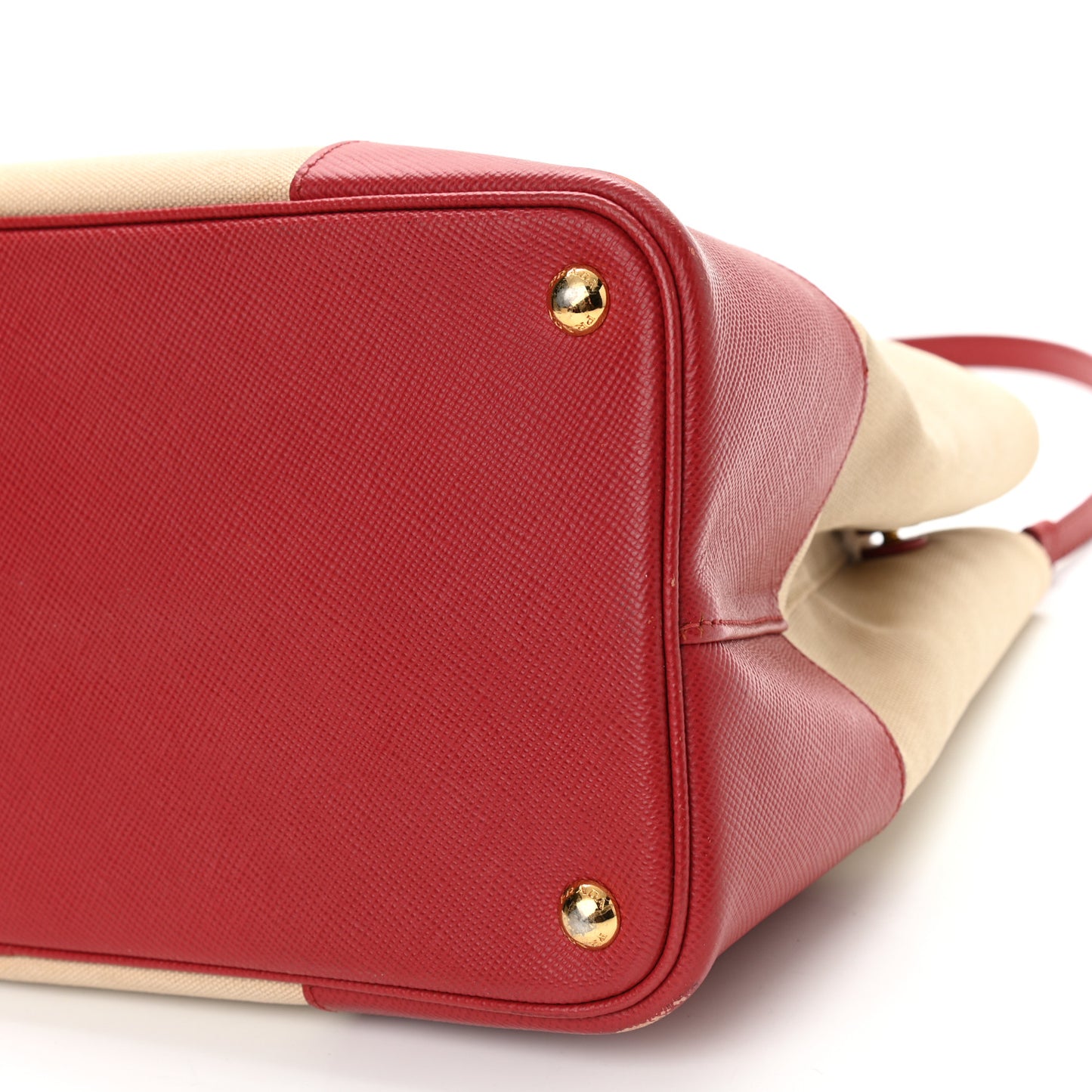 Canapa Saffiano Large Double Bag Corda Fuoco
