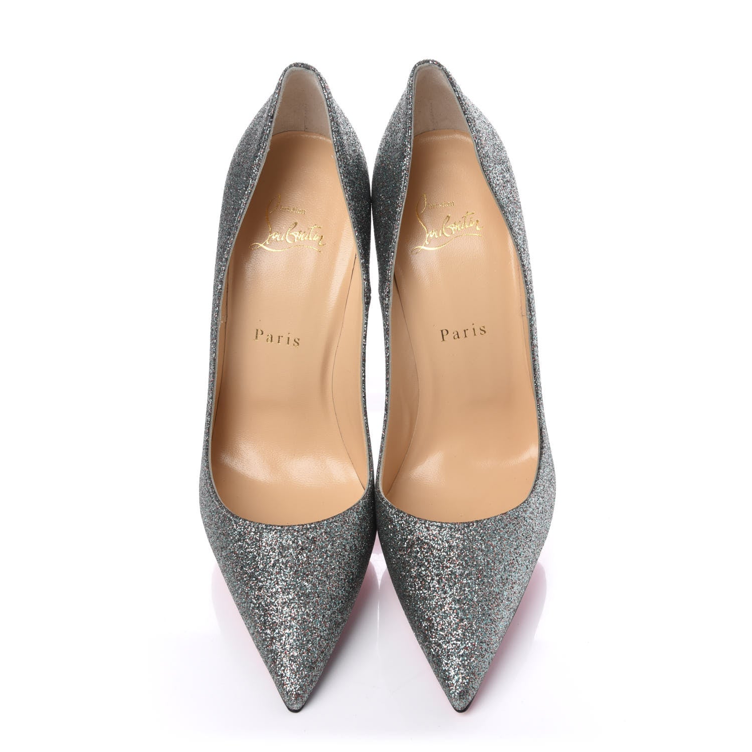 Christian Louboutin Mini Glitter So Kate 120 Pumps 38.5 Vosges 5 of 9