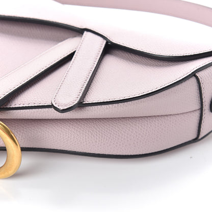 Christian Dior Grained Calfskin Mini Saddle Bag Light Purple 5 of 8