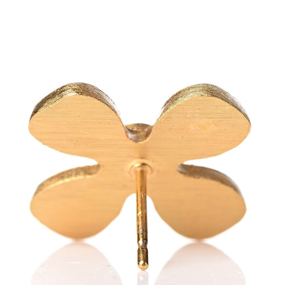 Chanel CC Cross Earrings Gold 5 of 6