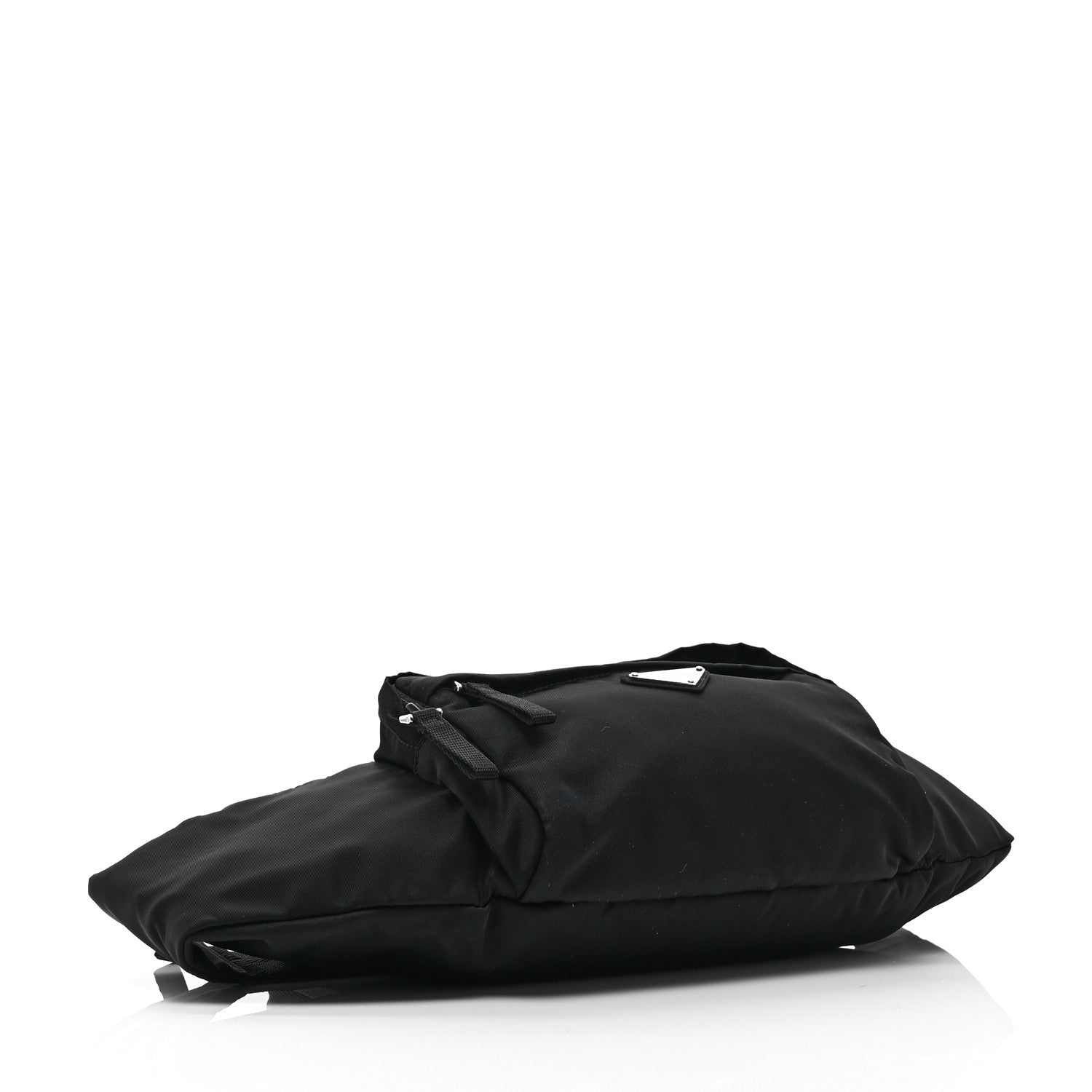 Prada Tessuto Nylon Double Pocket Belt Bag Black 4 of 9