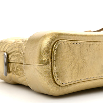 Chanel Metallic Aged Calfskin CC Quilted Small Gabrielle Hobo Gold 9 of 14