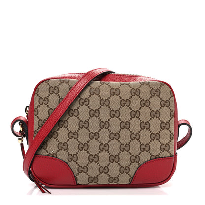 Gucci Monogram Mini Bree Messenger Bag Red 1 of 11