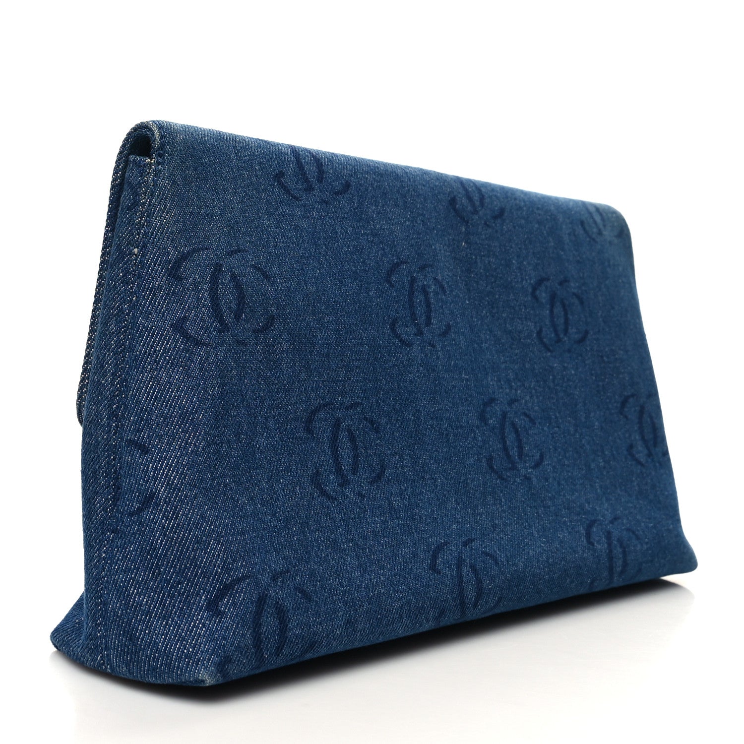 Chanel Denim CC Clutch Dark Blue 3 of 11