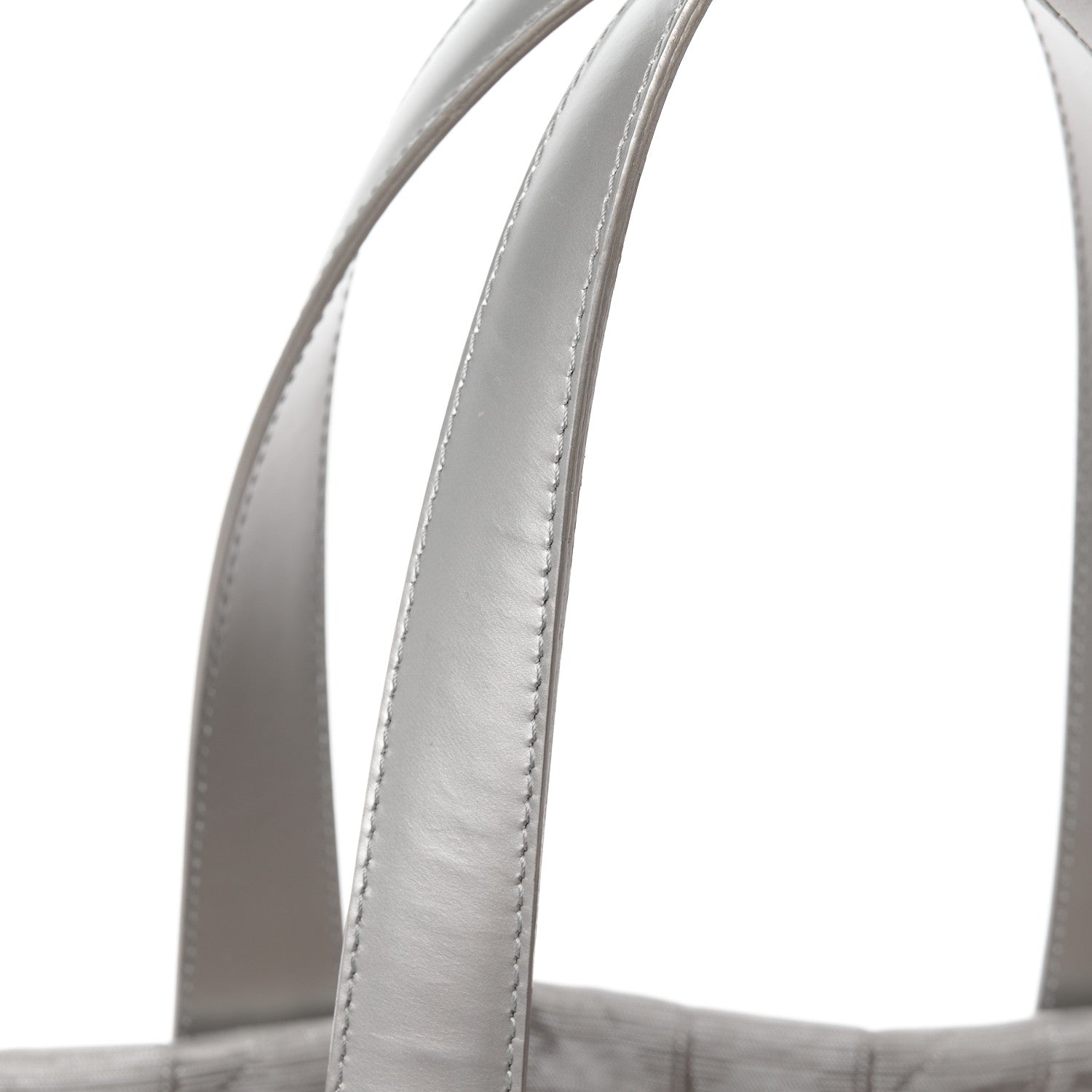 Chanel Metallic Nylon Small Travel Tote Silver 12 of 12