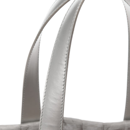 Chanel Metallic Nylon Small Travel Tote Silver 12 of 12