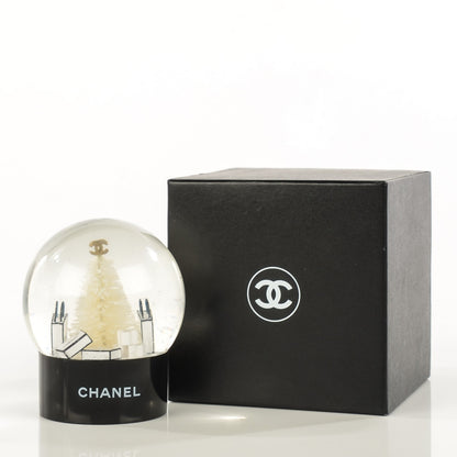 Chanel Glass Small Christmas Tree Shopping Bag Snow Globe 4 of 4