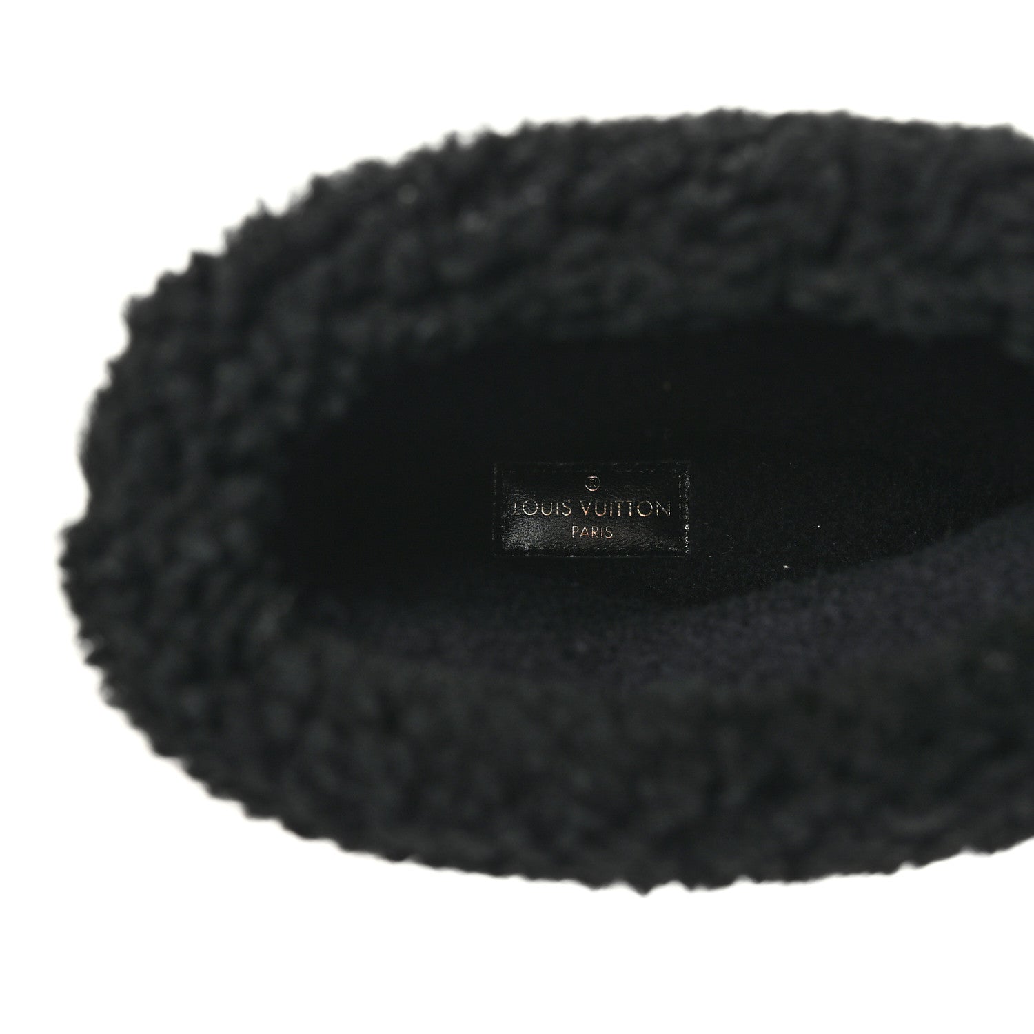 Louis Vuitton Suede Calfskin Shearling Snowdrop Flat Ankle Boot 37.5 Black 7 of 13