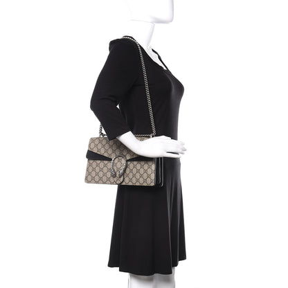 Gucci GG Supreme Monogram Small Dionysus Shoulder Bag Black 2 of 13
