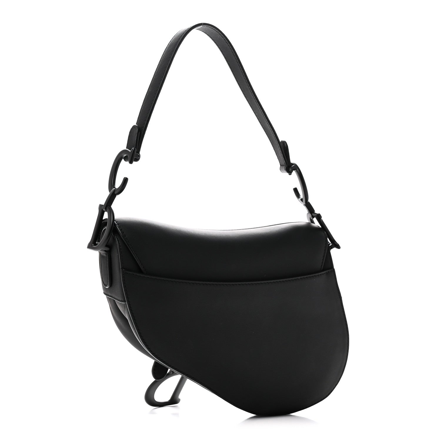 Christian Dior Ultra Matte Calfskin Saddle Bag Black 3 of 11