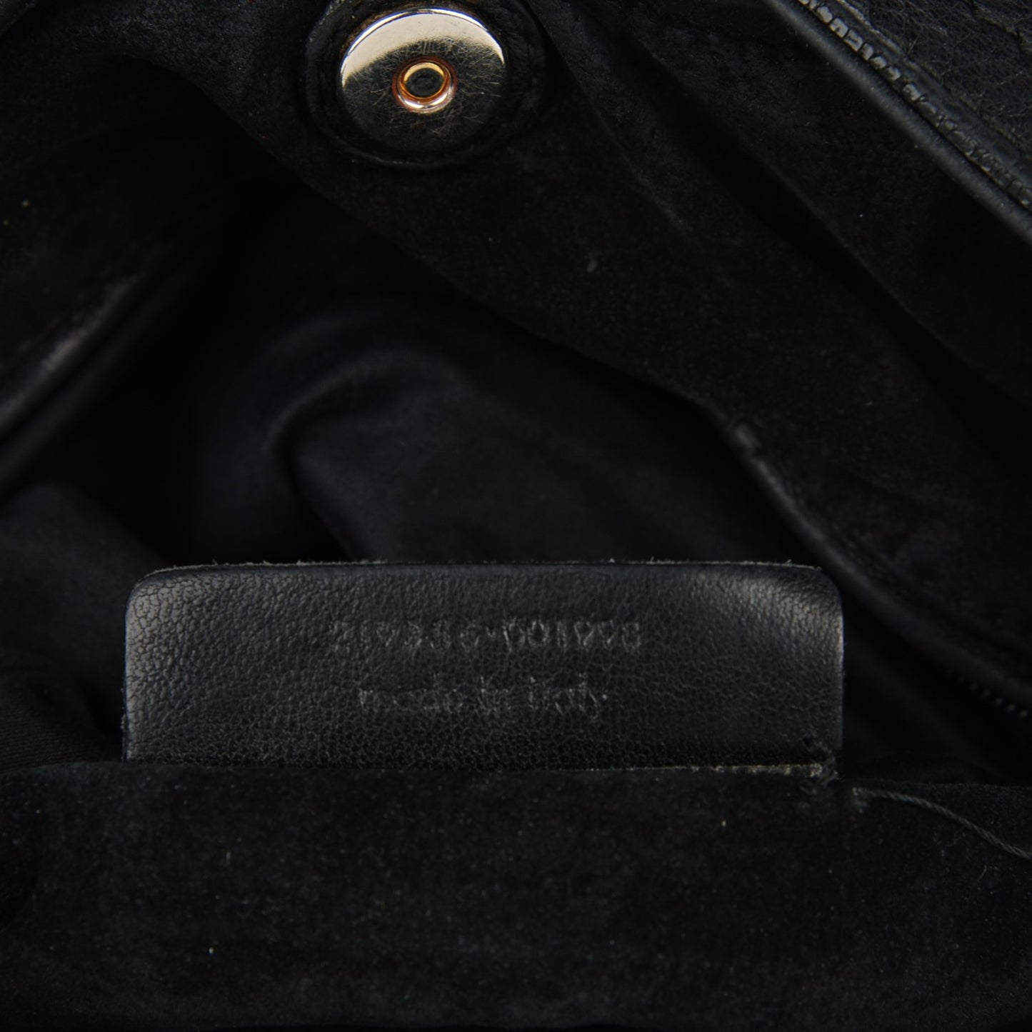 Calfskin Zip Hobo Black