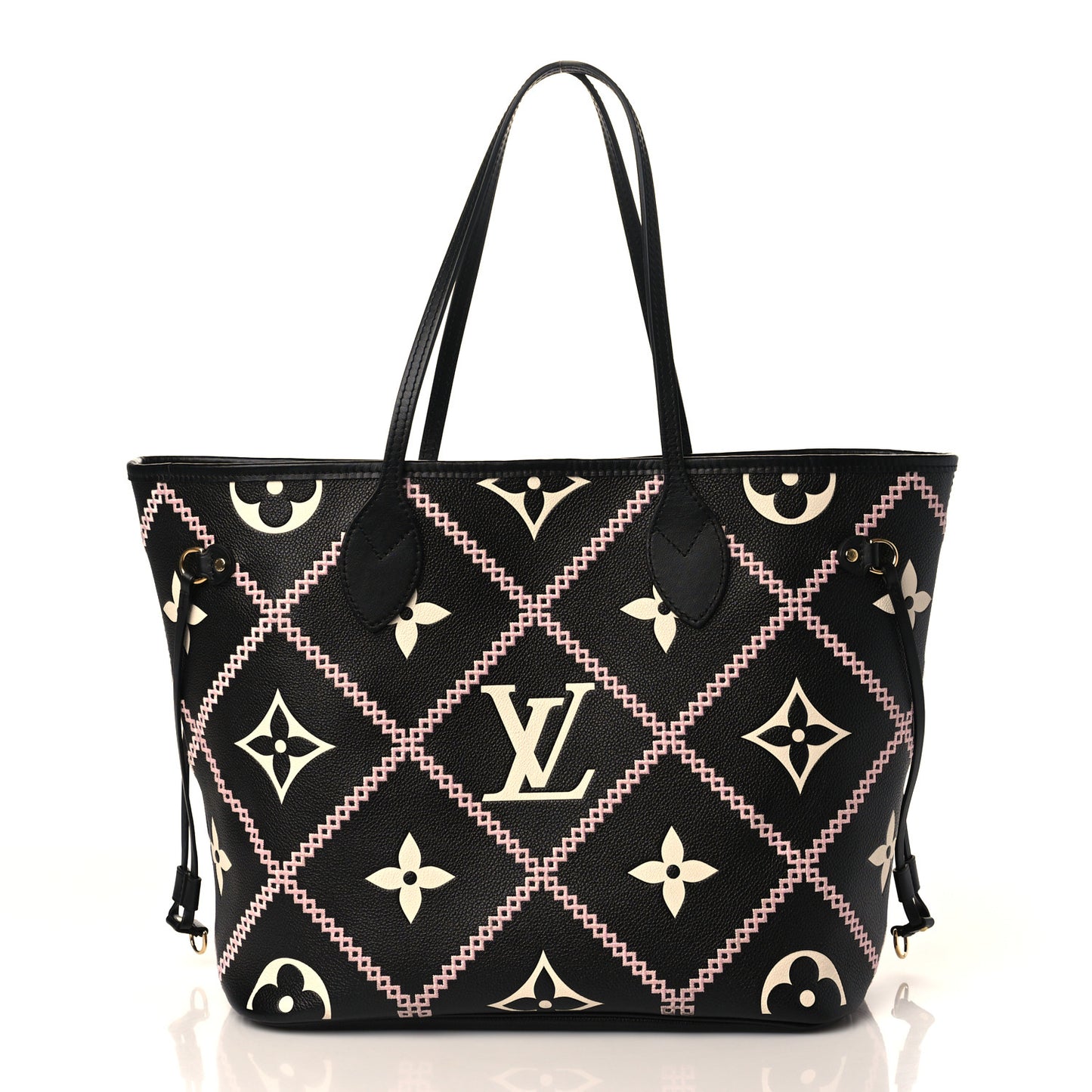 Empreinte Monogram Giant Broderies Neverfull MM Black
