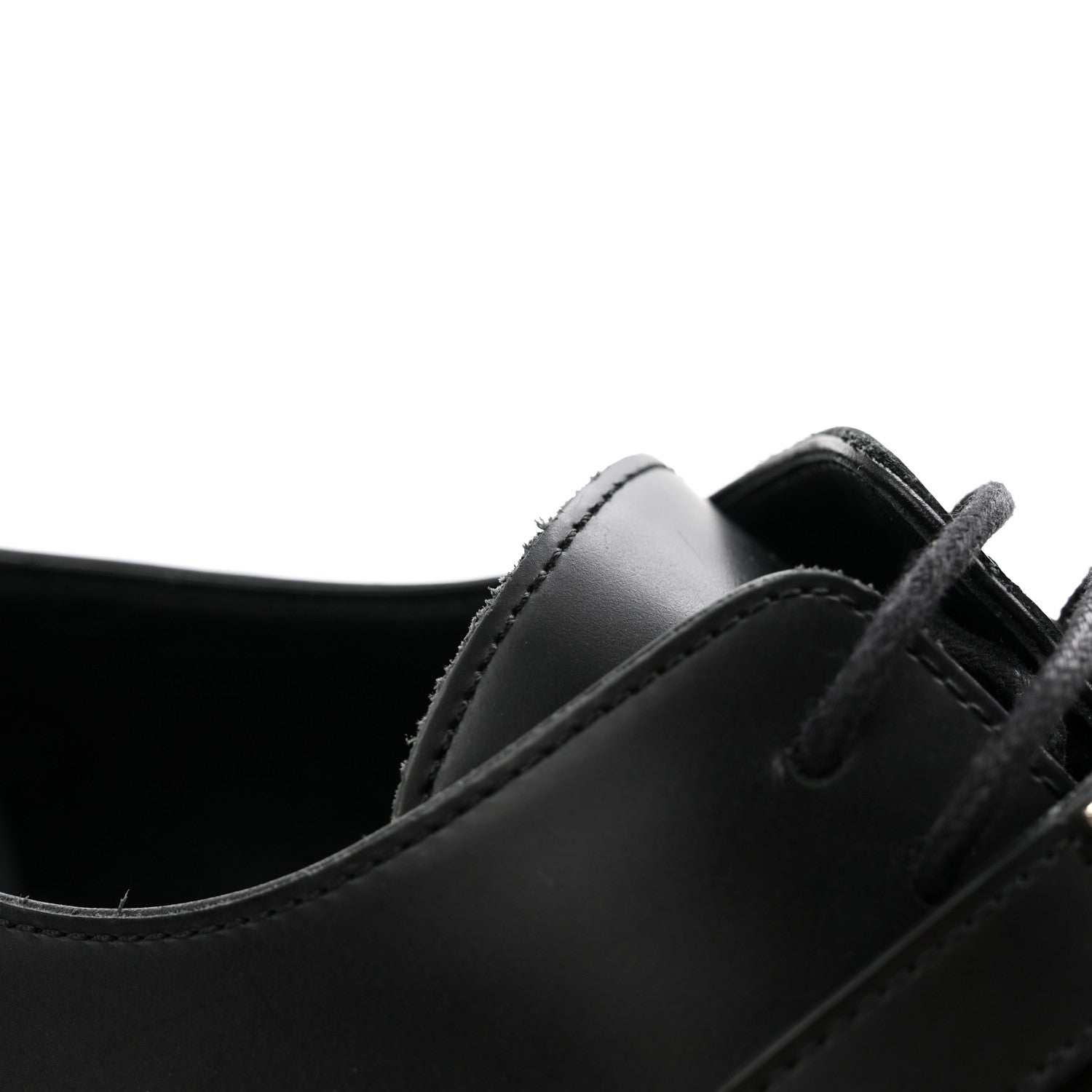 Hermes Glossed Calfskin First Oxford 38.5 Black 9 of 11