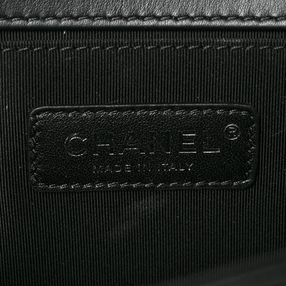 Chanel Tweed Calfskin Medium Boy Flap Black White 6 of 9