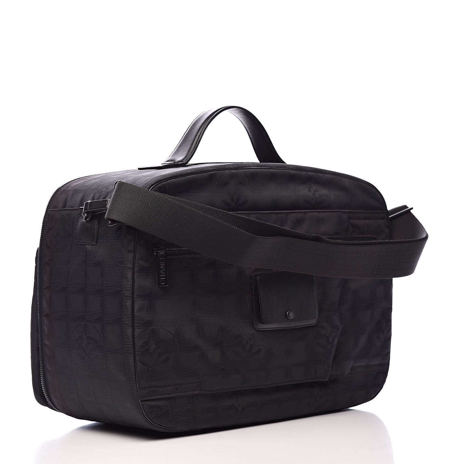 Chanel Nylon Travel Small Suitcase Black 3 of 15