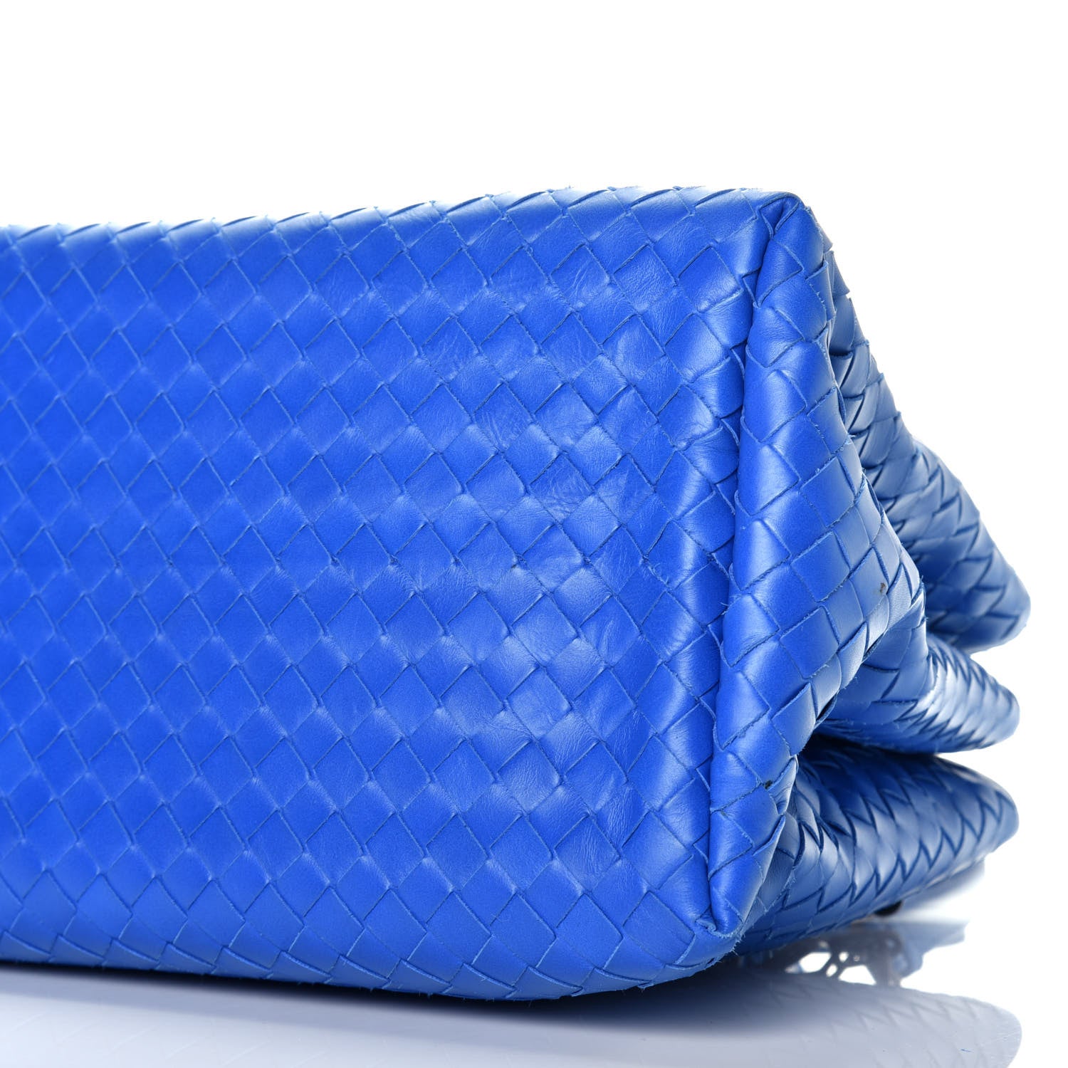 Bottega Veneta Light Calf Intrecciato Small Roma Signal Blue 9 of 9