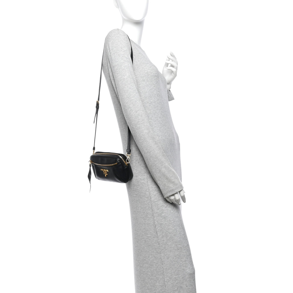 Vitello Daino Belt Bag Black