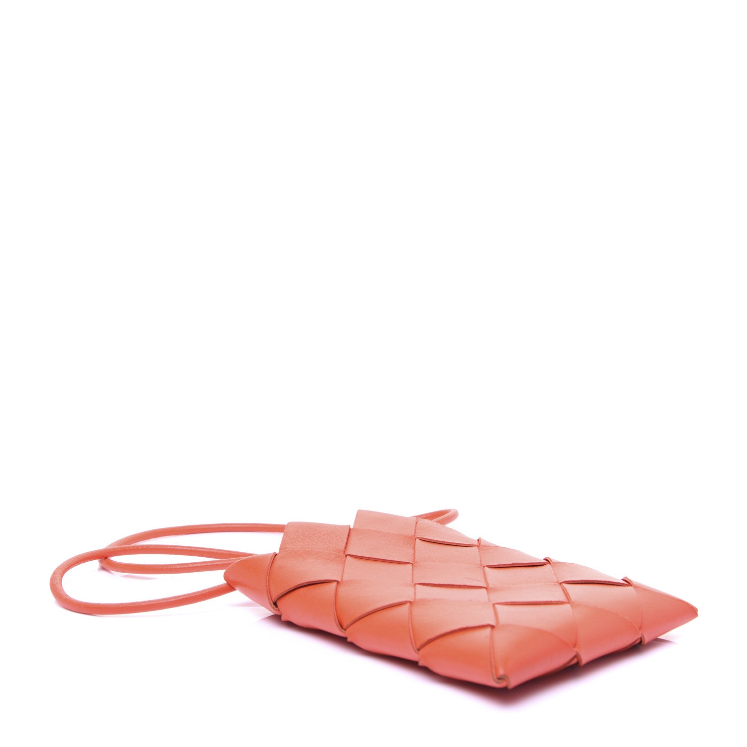 Bottega Veneta Nappa Intrecciato Mini Pouch Crossbody Orange 4 of 12