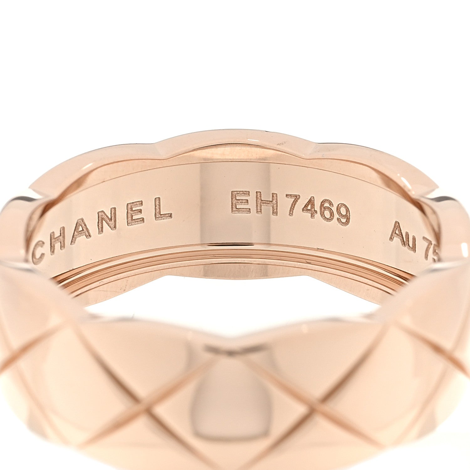 Chanel 18K Beige Gold Small Coco Crush Ring 53 6.5 4 of 4
