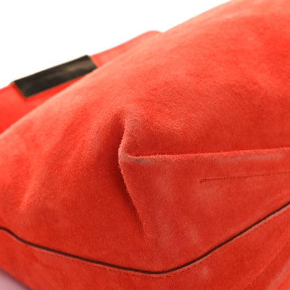 Alexander McQueen Suede Skull Knuckle Clutch Orange 10 of 14