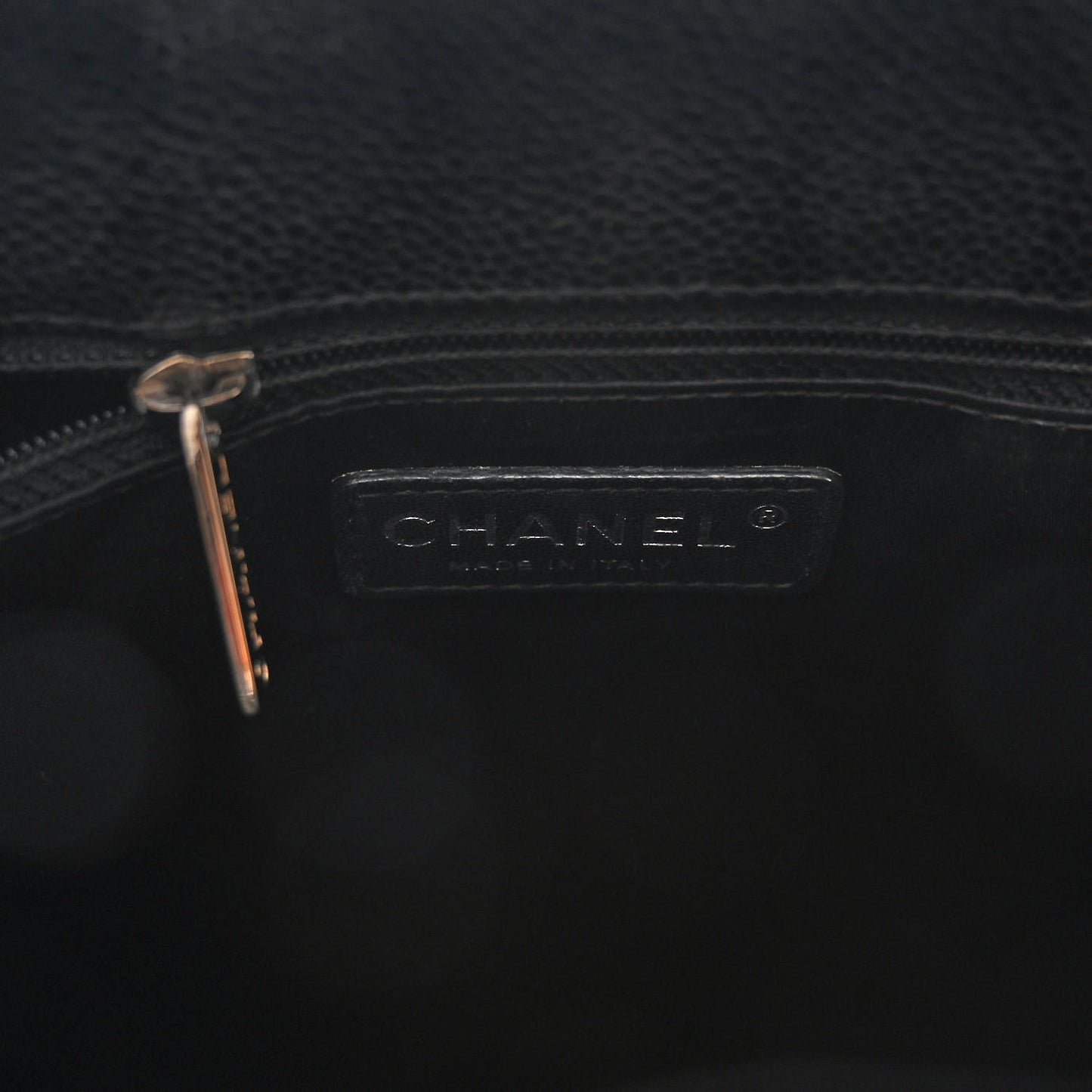 Caviar Quilted Grand Shopping Tote GST Black