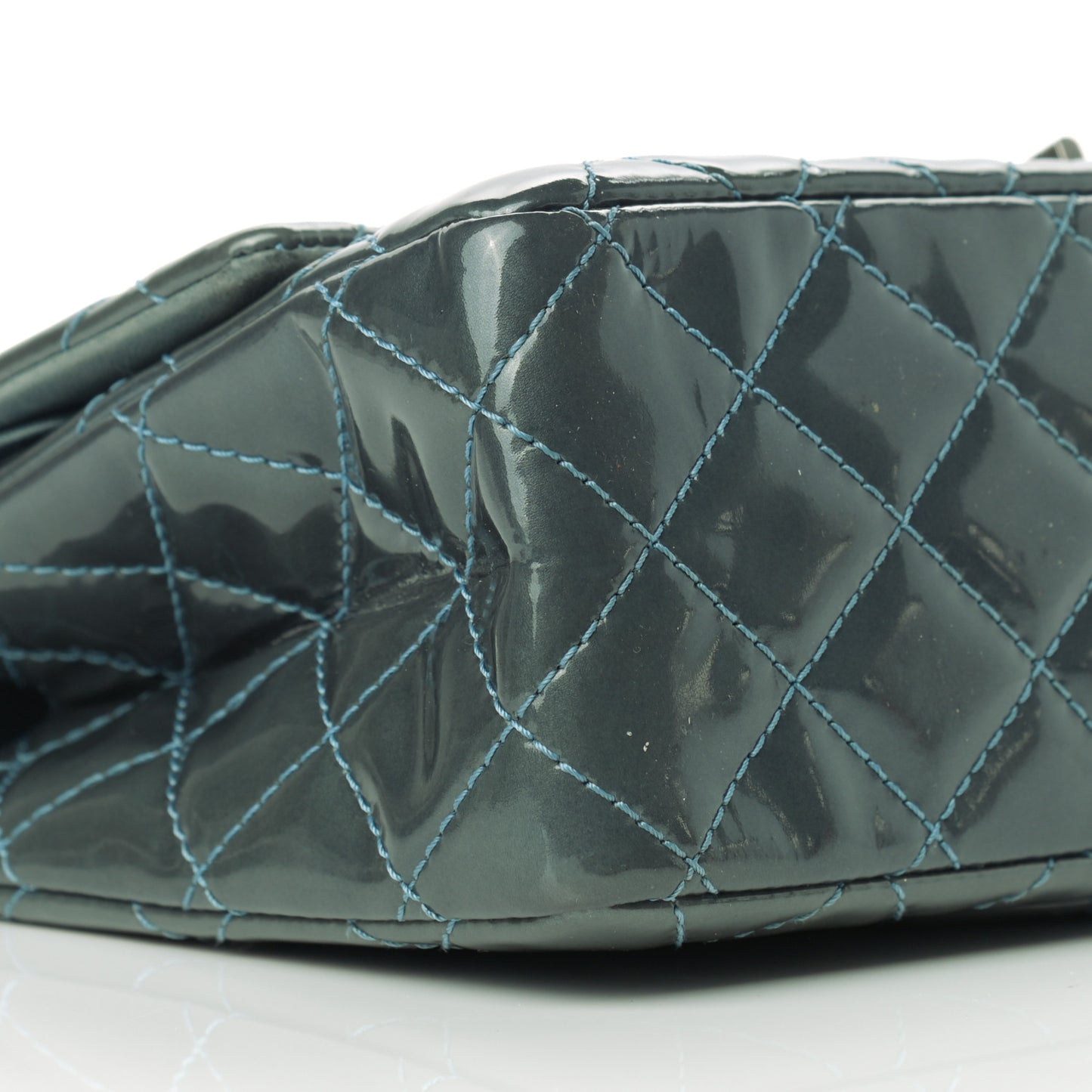 Patent Quilted 2.55 Reissue 226 Flap Blue