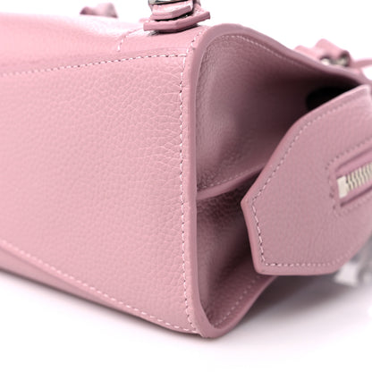 Balenciaga Grained Calfskin Neo Classic Silver Hardware Mini City Powder Pink 7 of 8