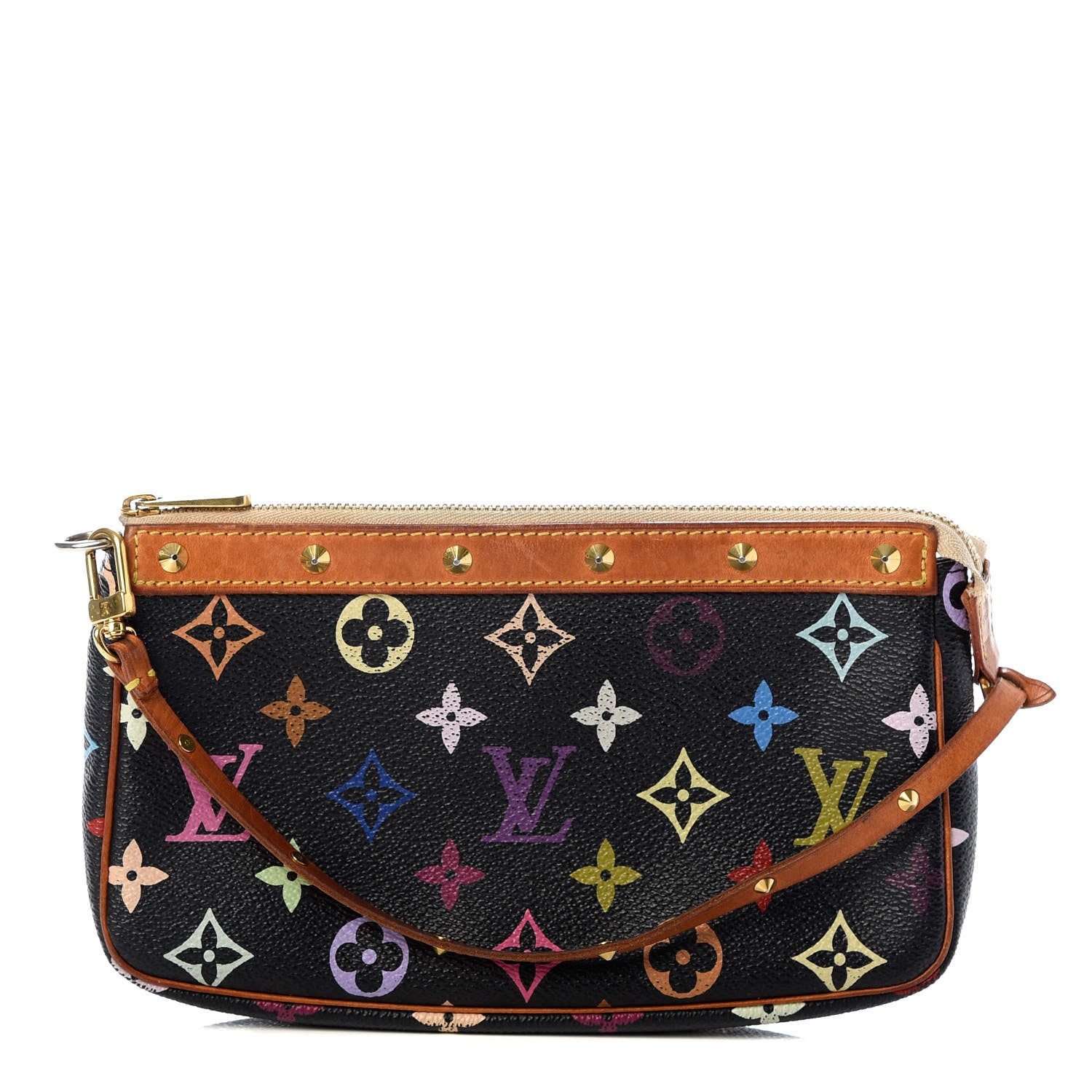 Louis Vuitton Monogram Multicolor Pochette Accessories Black 1 of 7