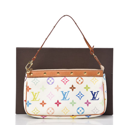 Louis Vuitton Monogram Multicolor Pochette Accessories White 12 of 12