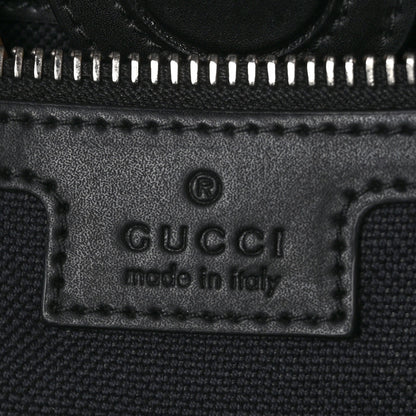 Gucci Soft GG Supreme Monogram Appia Calfskin Web Vertical Tote Black 6 of 10