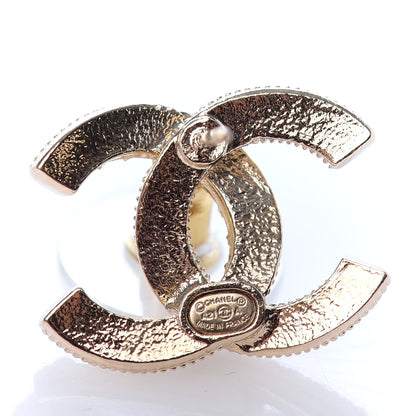 Chanel Pearl Crystal CC Earrings Gold 4 of 4