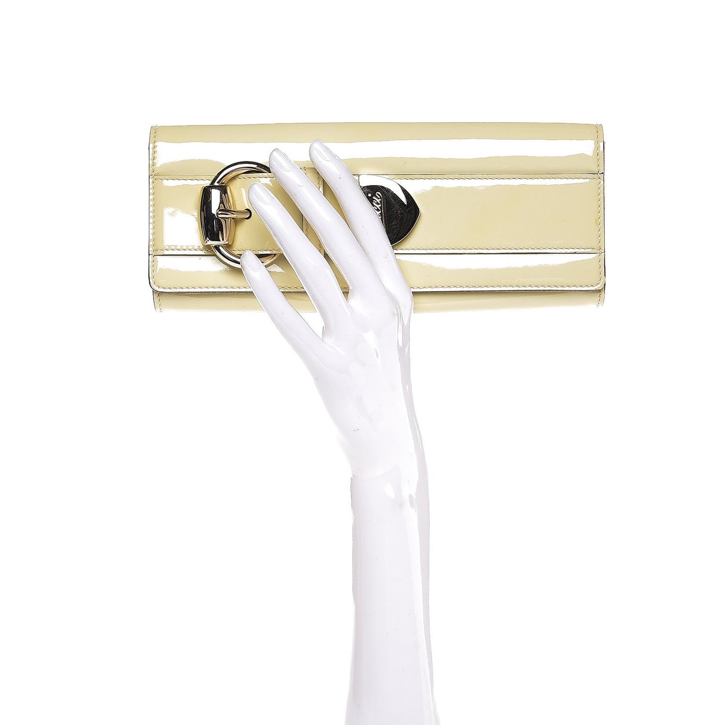 Patent Romy Clutch Off White