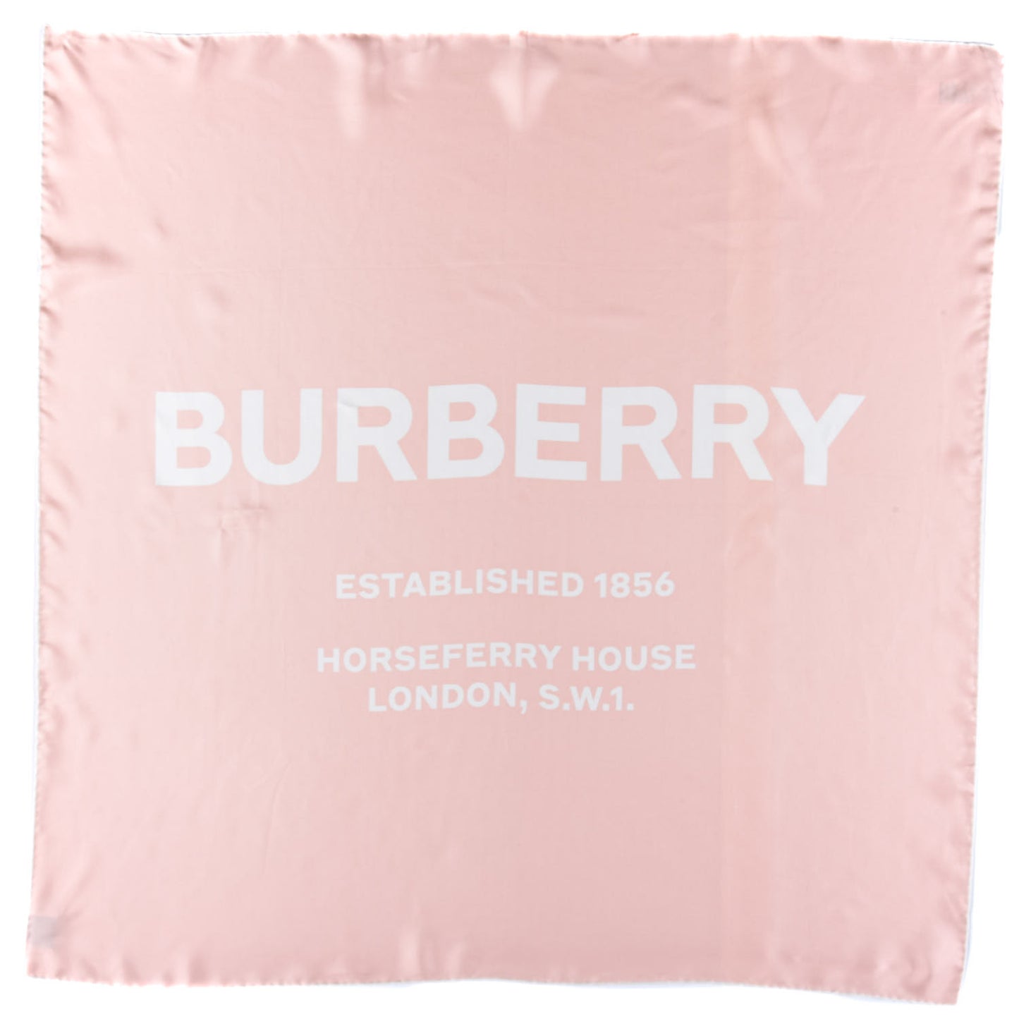 Silk Horseferry Print Scarf Pink
