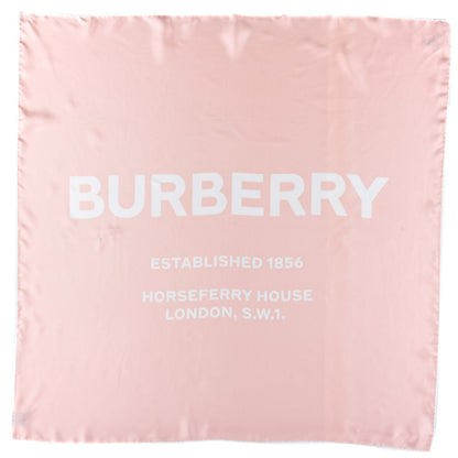 Burberry Silk Horseferry Print Scarf Pink 1 of 3
