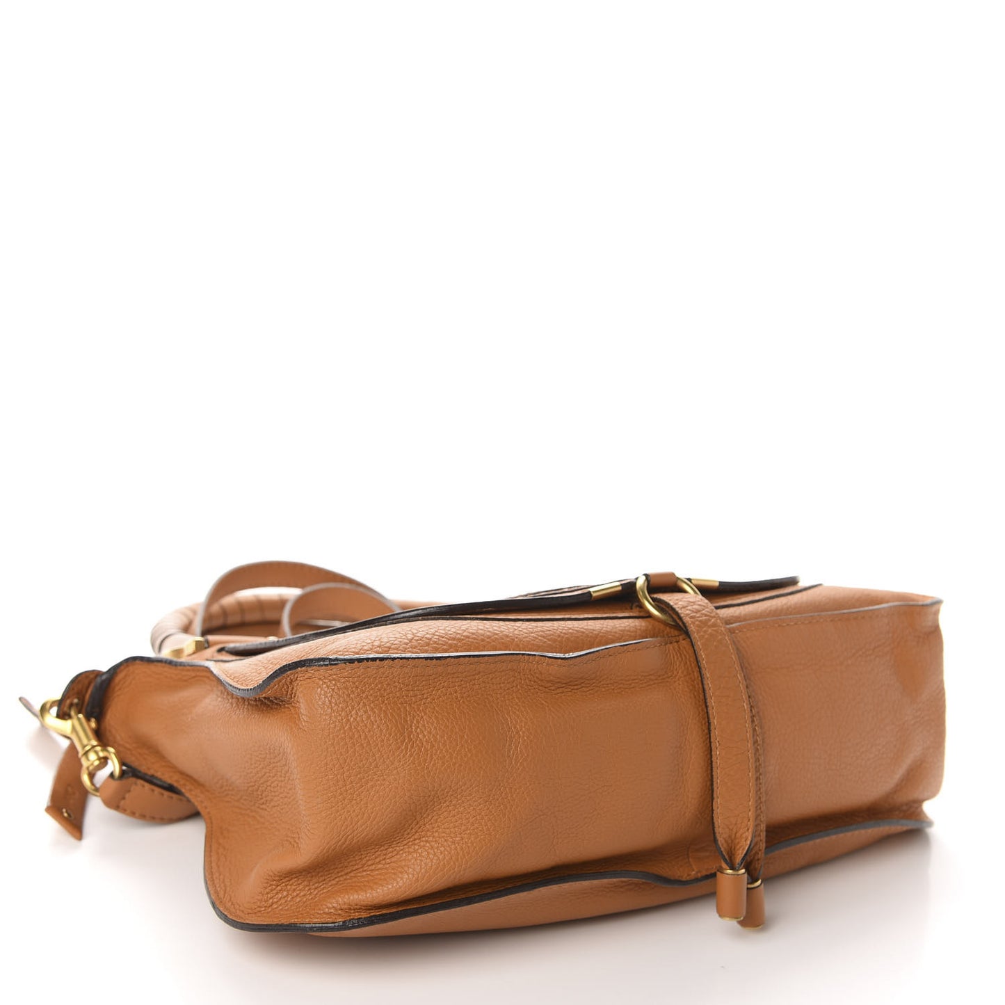 Calfskin Medium Marcie Satchel Tan