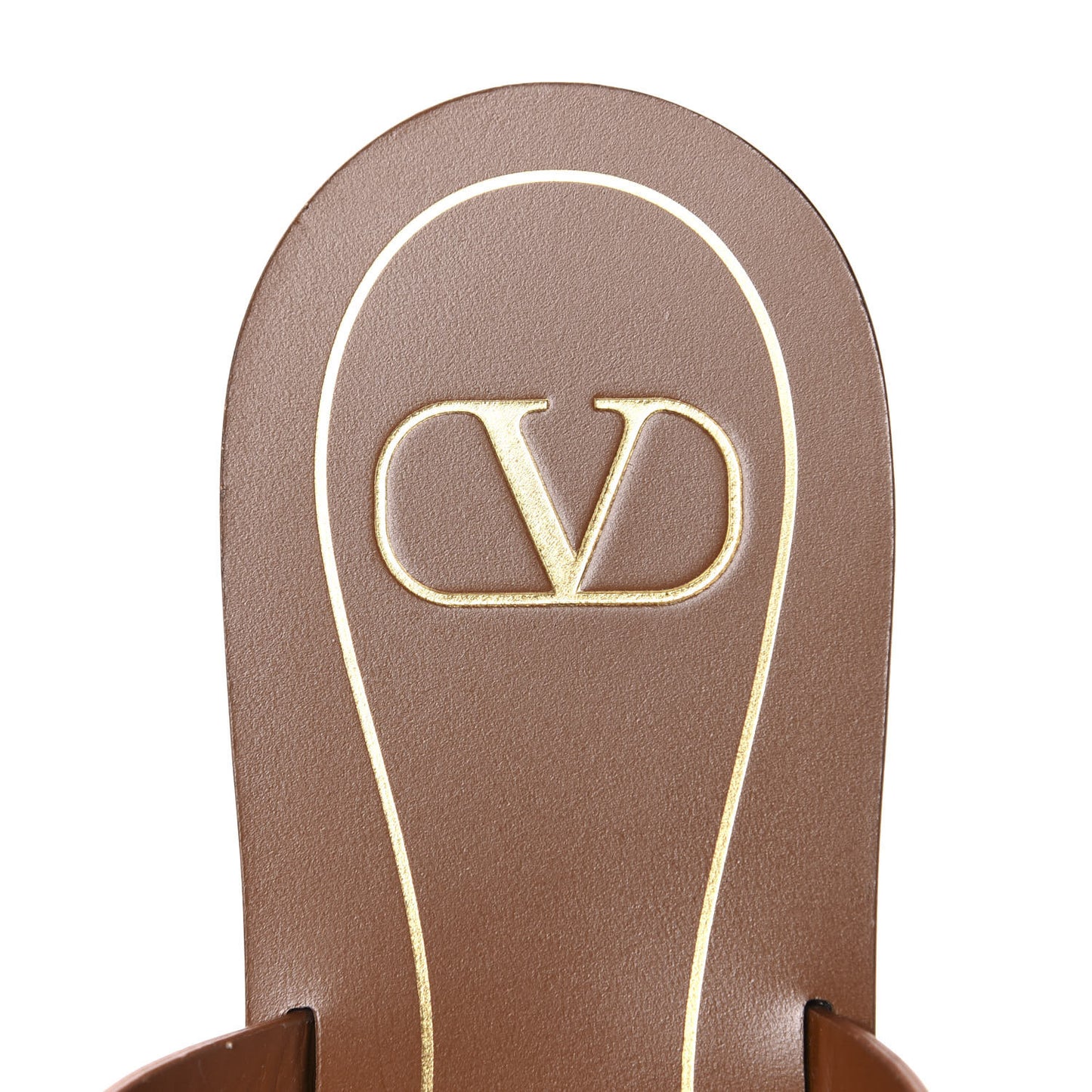 Calfskin Rockstud Flair Flat Thong Sandals 36 Selleria