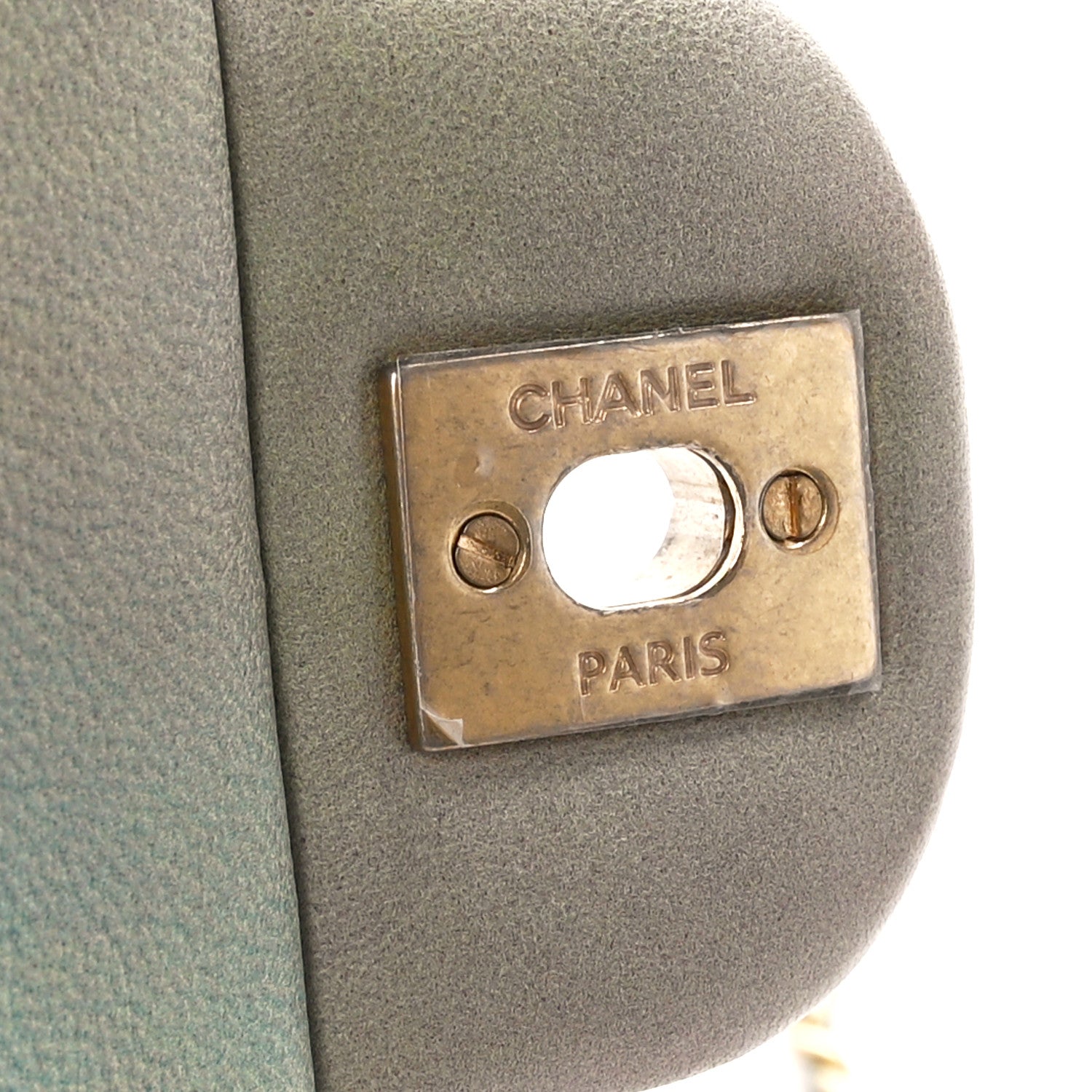 Chanel Lambskin Quilted Ombre Mini Top Handle Rectangular Flap Blue Green 7 of 11