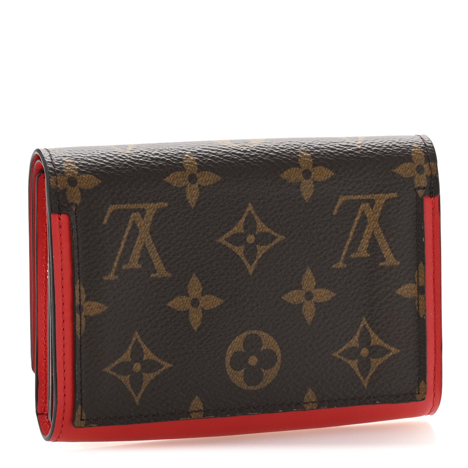 Louis Vuitton Monogram Flore Compact Wallet Coquelicot 3 of 10