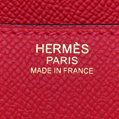 Hermes Epsom Constance 24 Rouge Casaque 6 of 9