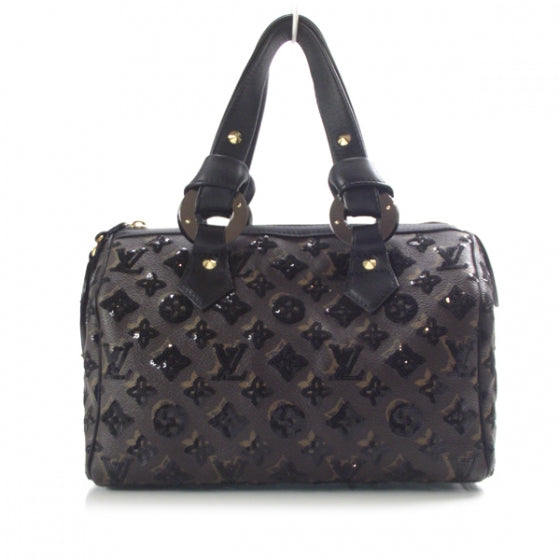 Louis Vuitton Monogram Sequins Eclipse Speedy 28 Black 1 of 10