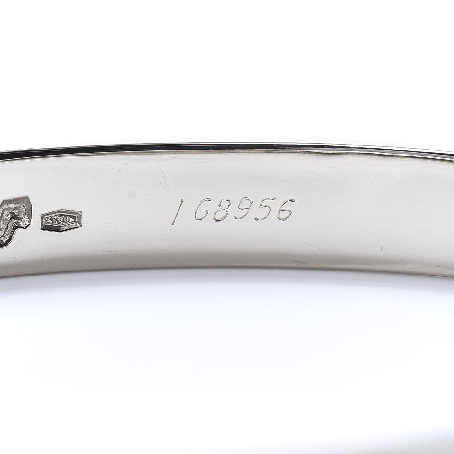 18K White Gold LOVE Bracelet 17