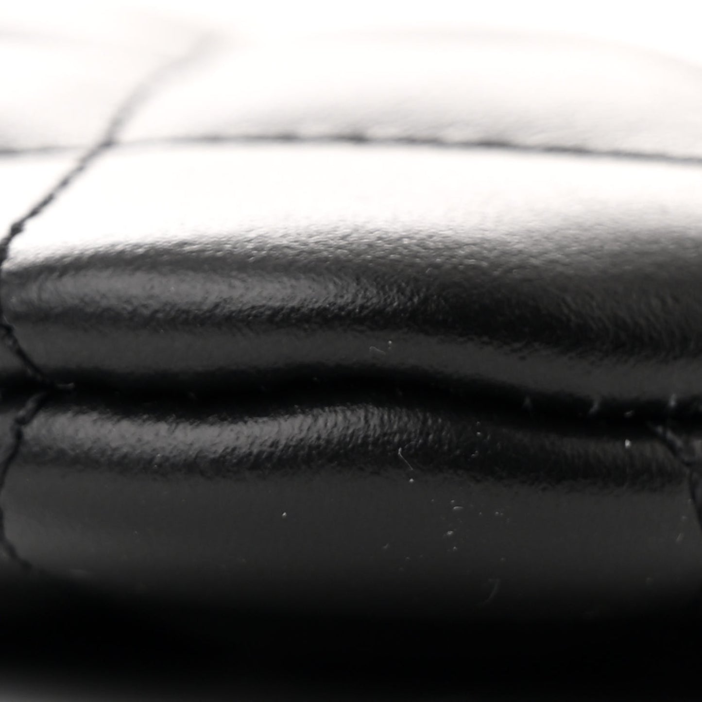 Lambskin Quilted Crossbody Bag Black