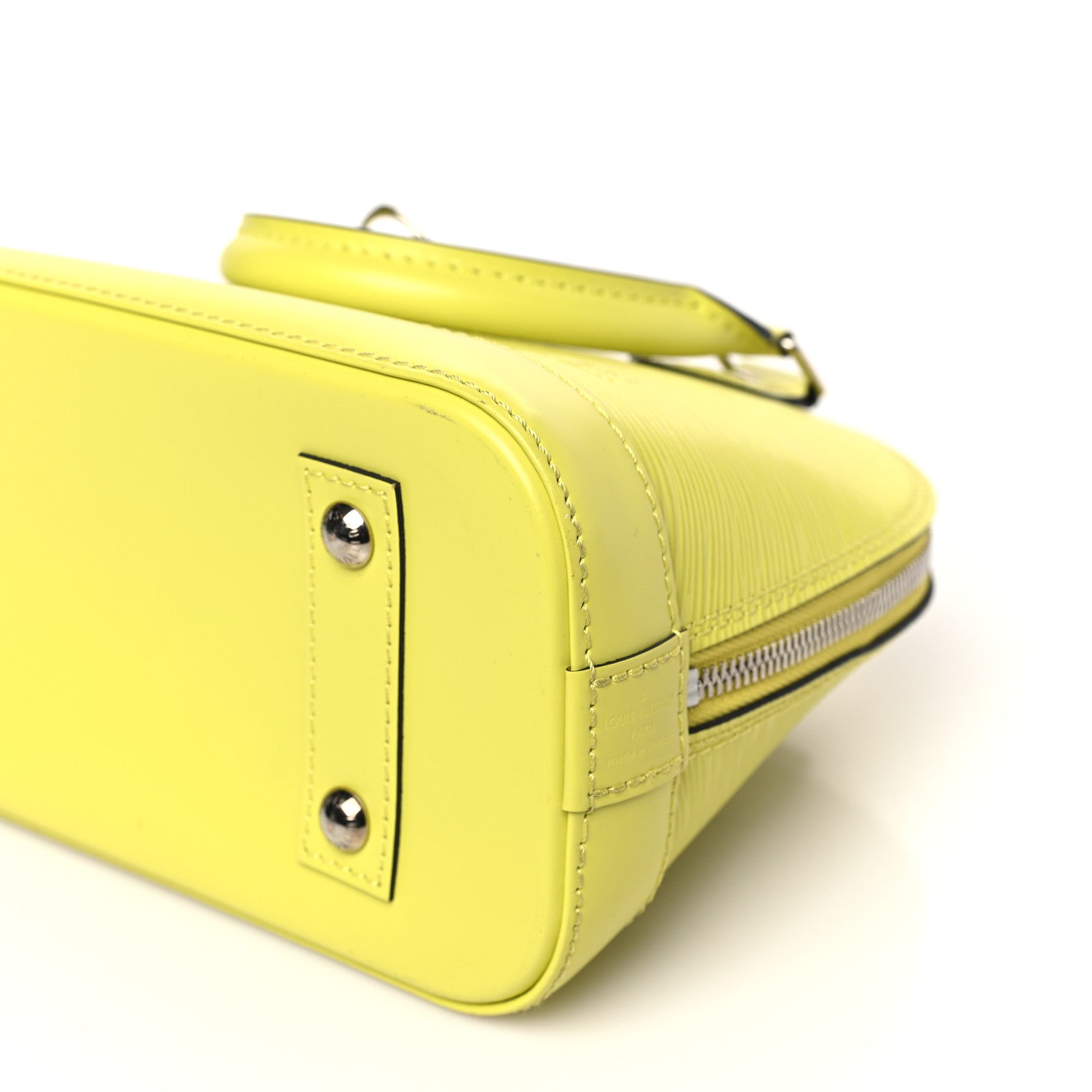 Louis Vuitton Epi Jacquard Alma BB Yellow Citron 8 of 8