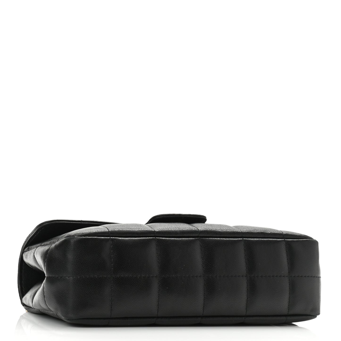 Lambskin Quilted Mini Chocolate Bar Flap Black