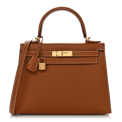 Hermes Epsom Kelly Sellier 28 Gold 1 of 11