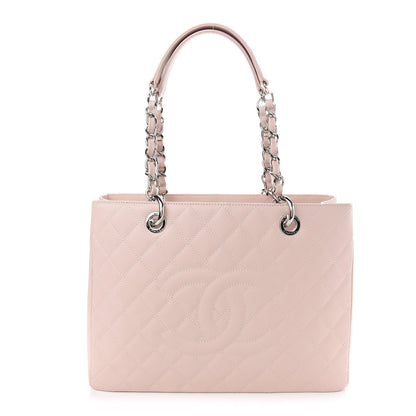 Chanel Caviar Quilted Grand Shopping Tote GST Light Pink 1 of 9
