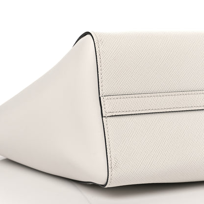 Prada Saffiano Cuir City Calf Monochrome Shopping Tote White 7 of 8