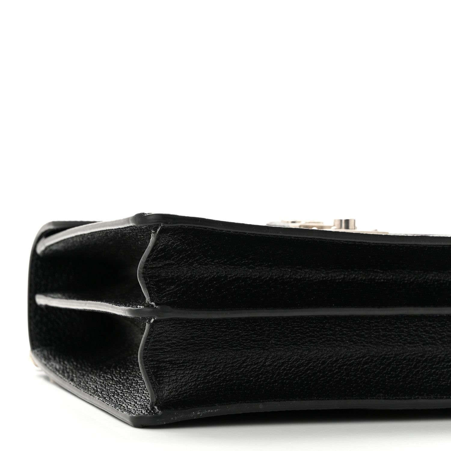 Gucci X BALENCIAGA BB Supreme Monogram Web Small Top Handle Bag Black 9 of 10