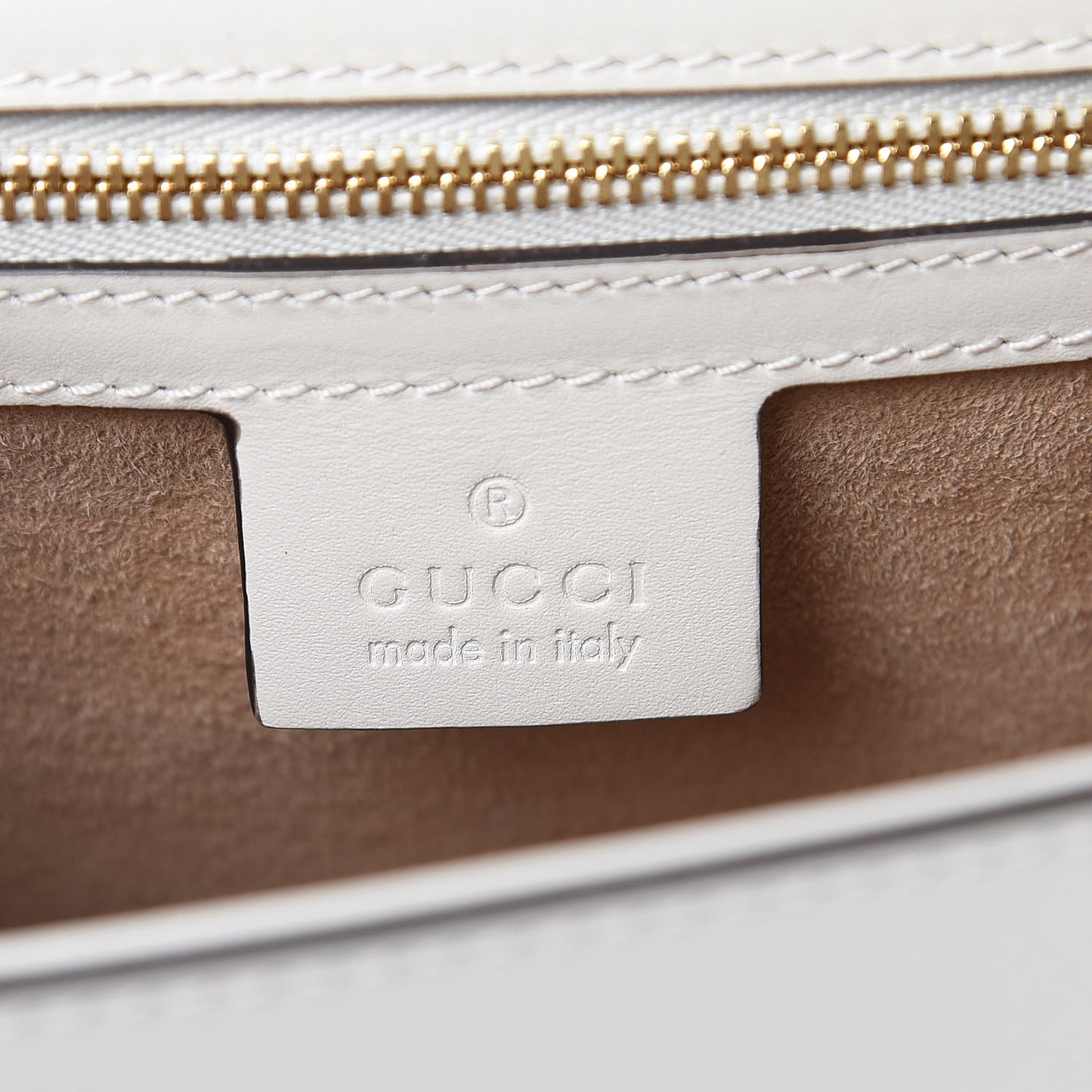 Calfskin Embroidered Small Sylvie Shoulder Bag White