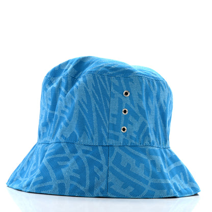Fendi X SARA COLEMAN Canvas FF Vertigo Bucket Hat L Turquoise 5 of 8